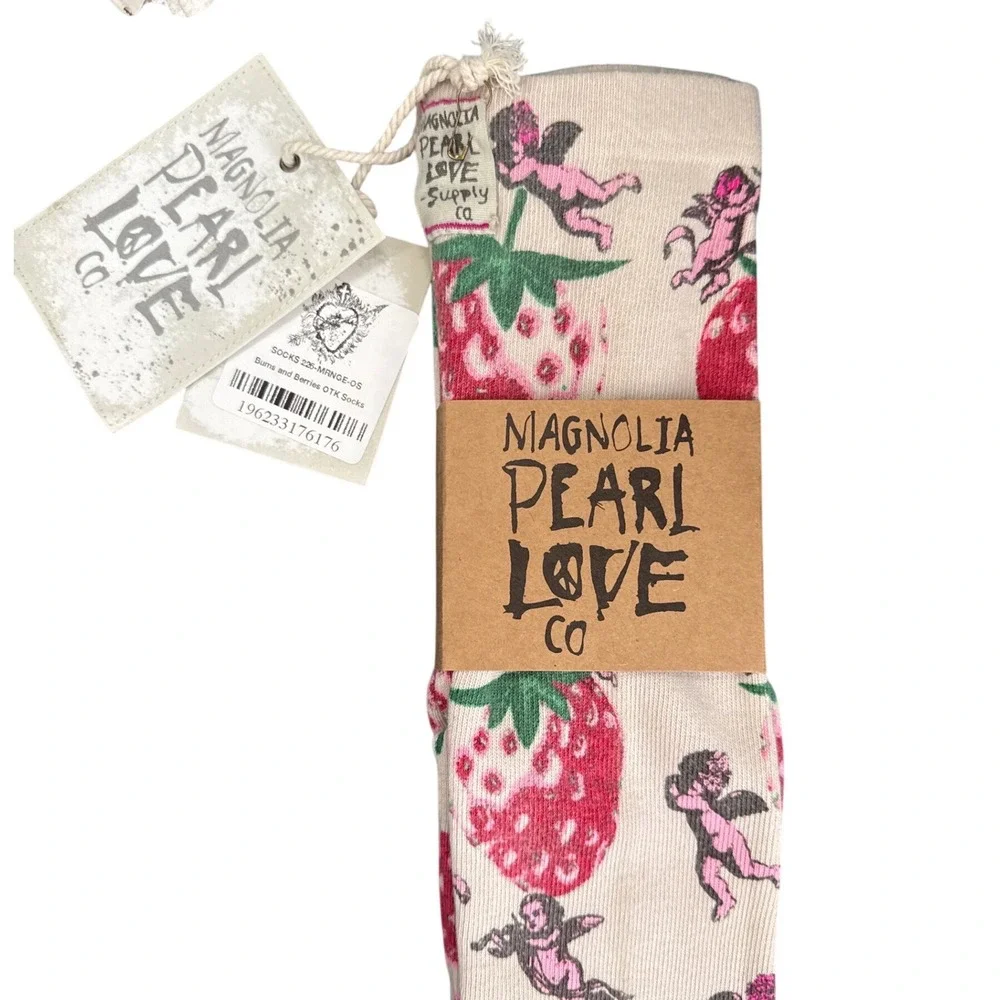 Magnolia Pearl Strawberry‎ Knee High Socks Bums and Berries NWT